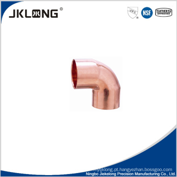 J9004 cobre forjado de 90 graus cotovelo cc cobre acessórios de tubulação para encanamento